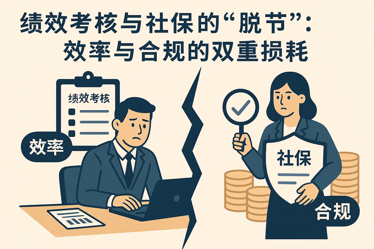 1.2 绩效考核与社保的“脱节”：效率与合规的双重损耗