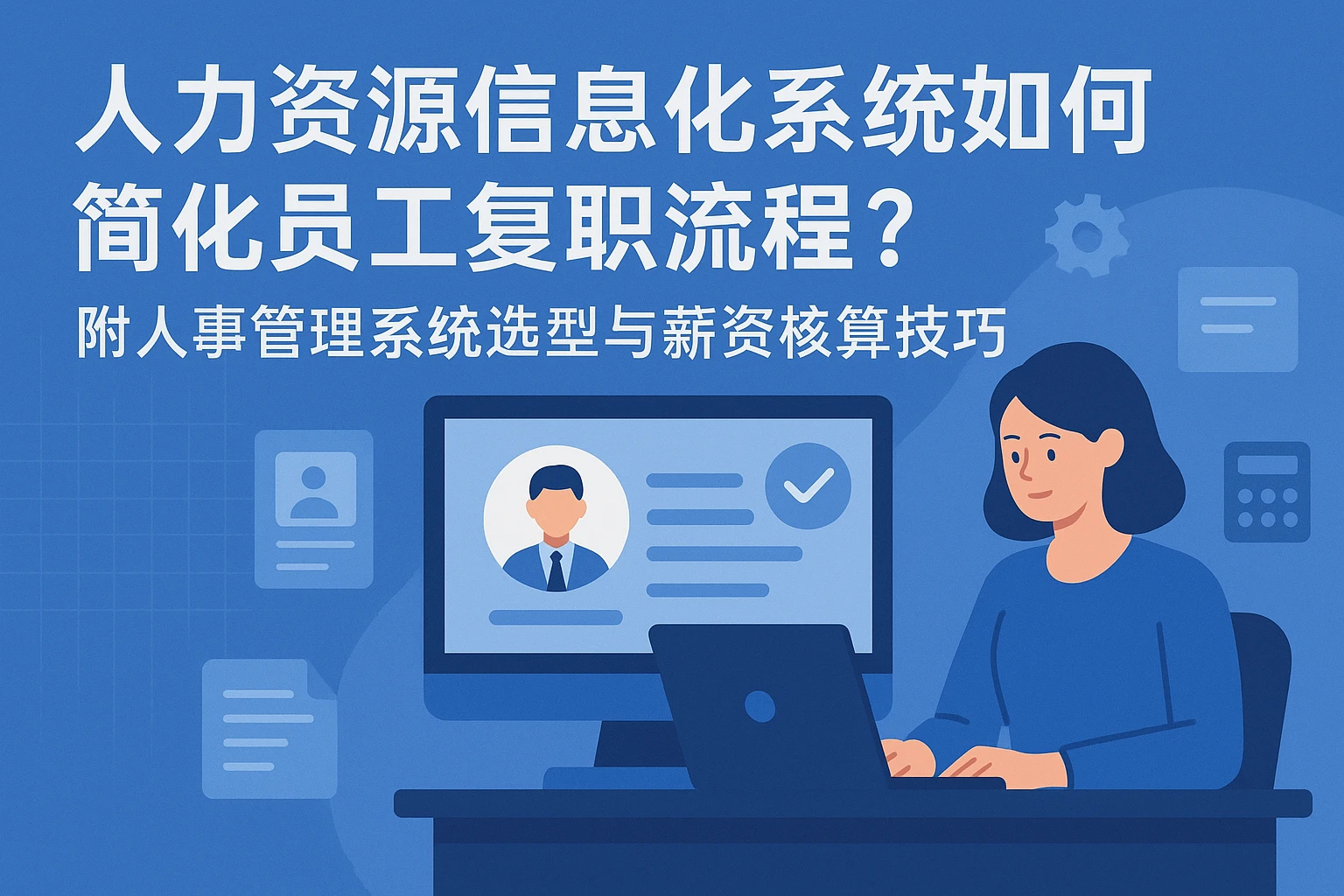 人力资源信息化系统如何简化员工复职流程？附人事管理系统选型与薪资核算技巧