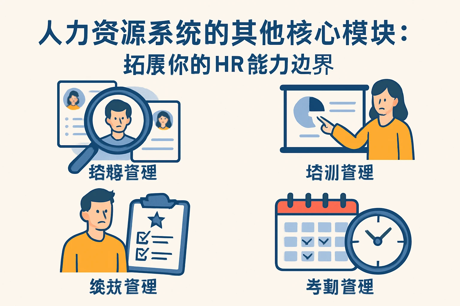 2. 人力资源系统的其他核心模块：拓展你的HR能力边界