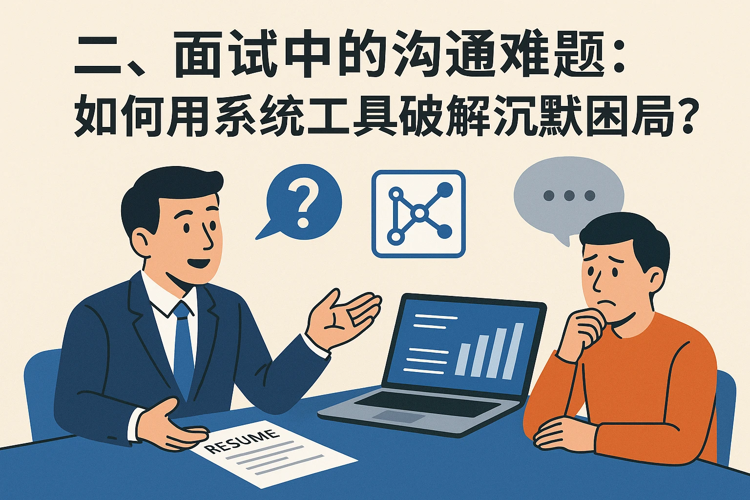 二、面试中的沟通难题：如何用系统工具破解沉默困局？