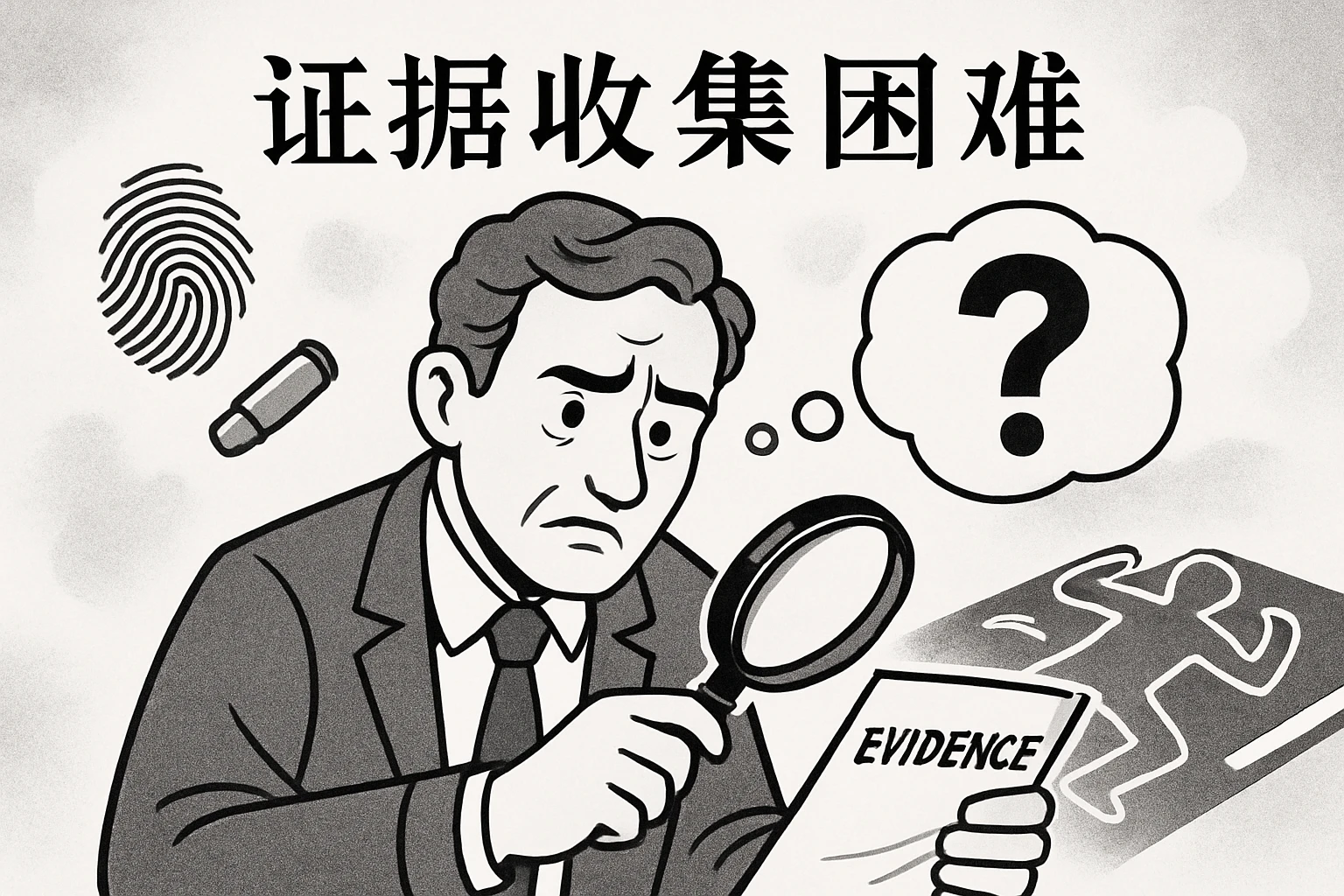2. 证据收集困难