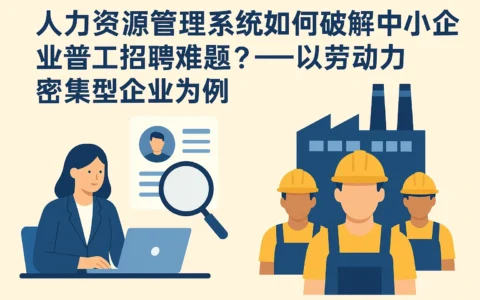 人力资源管理系统如何破解中小企业普工招聘难题？——以劳动力密集型企业为例