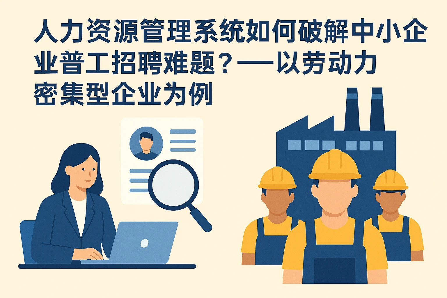 人力资源管理系统如何破解中小企业普工招聘难题？——以劳动力密集型企业为例