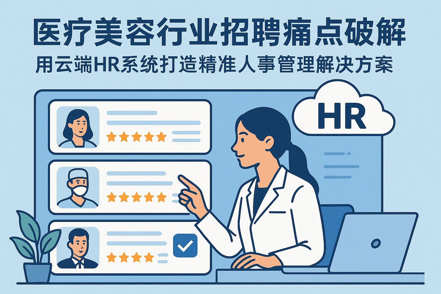 医疗美容行业招聘痛点破解：用云端HR系统打造精准人事管理解决方案