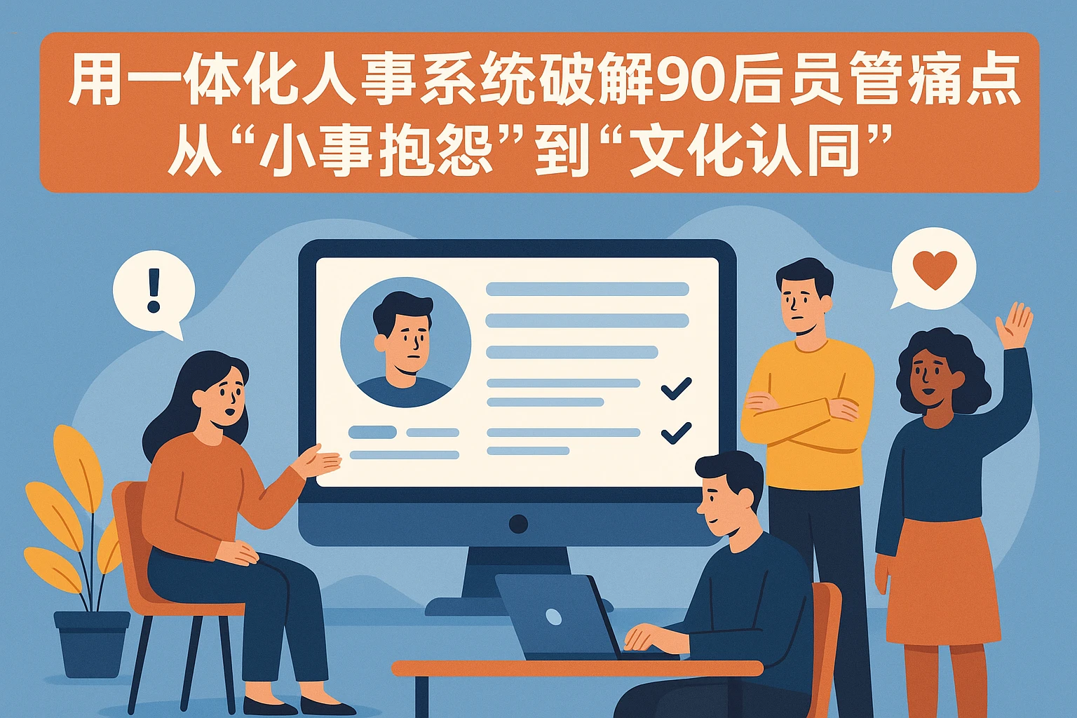 用一体化人事系统破解90后员工管理痛点：从“小事抱怨”到“文化认同”