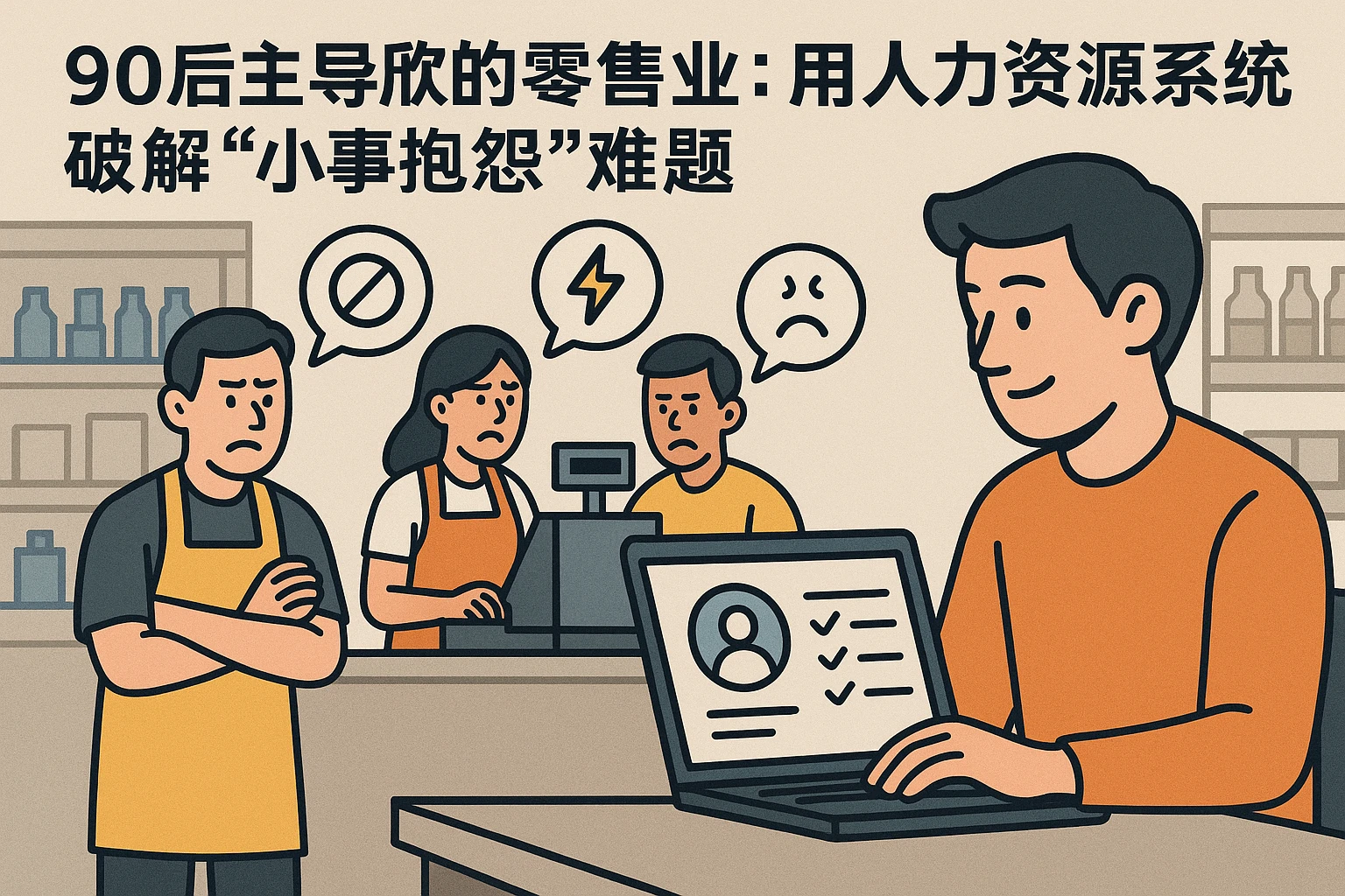 90后主导的零售业：用人力资源系统破解“小事抱怨”难题