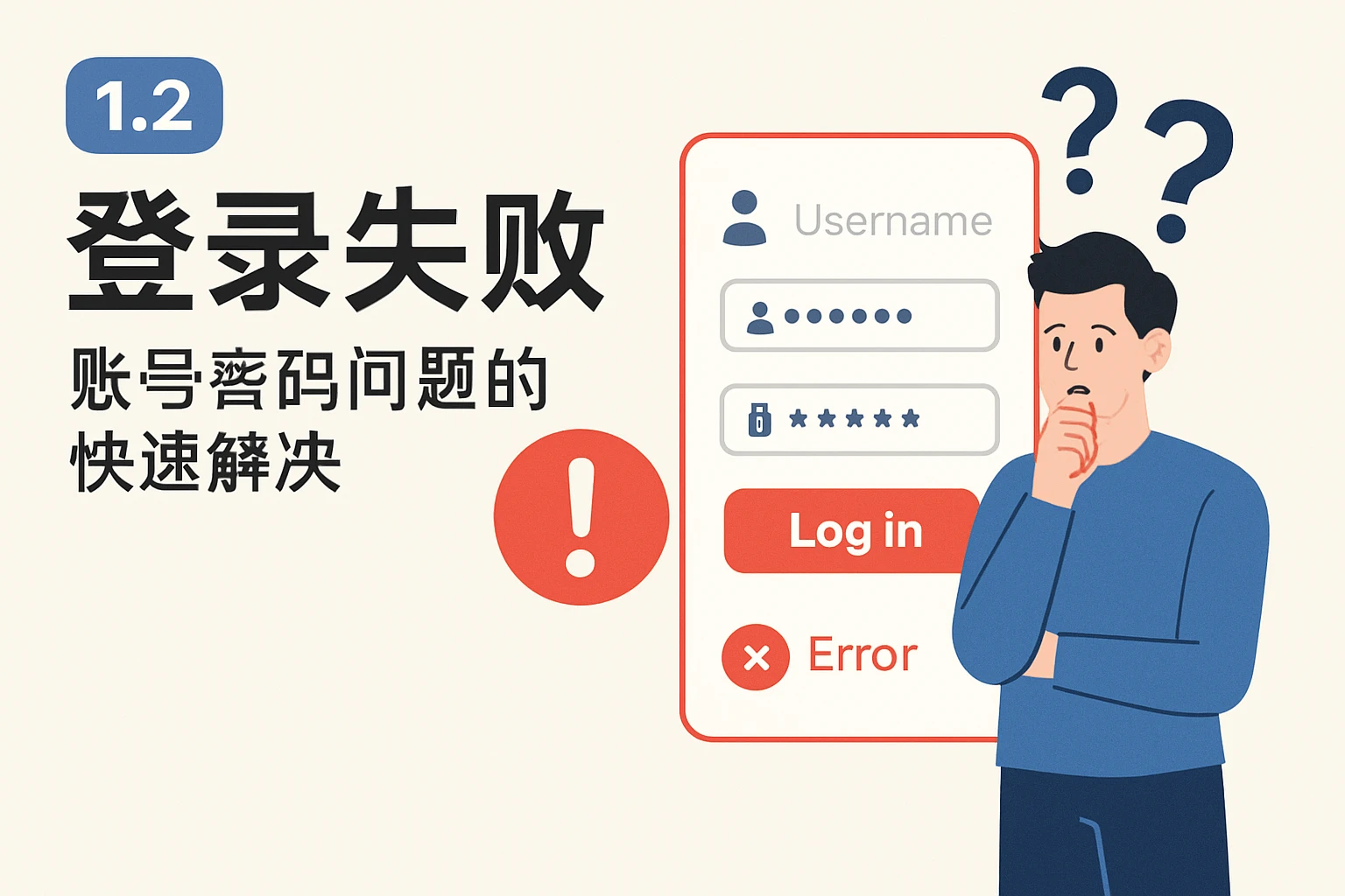 1.2 登录失败：账号密码问题的快速解决