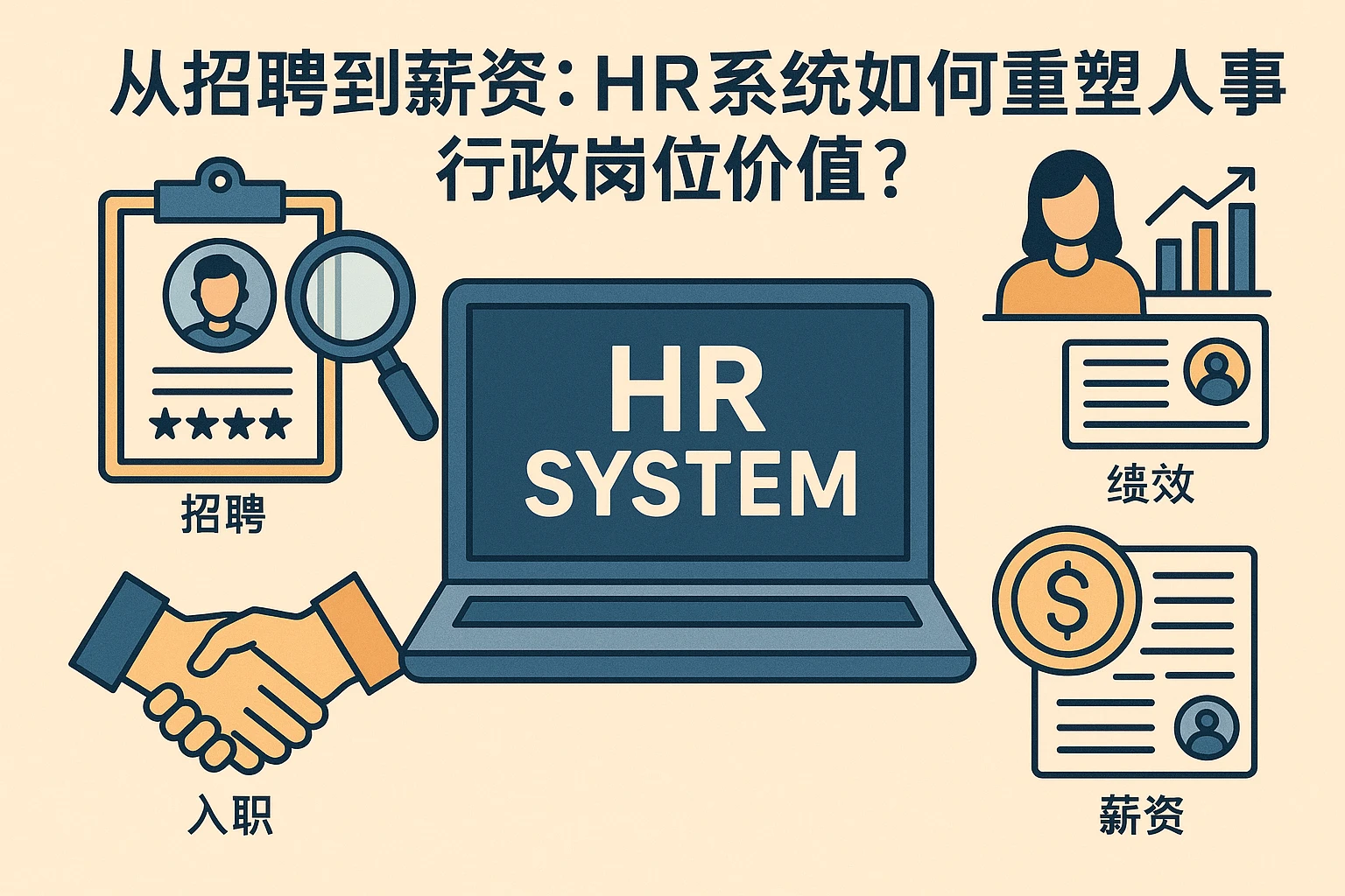 从招聘到薪资：HR系统如何重塑人事行政岗位价值？