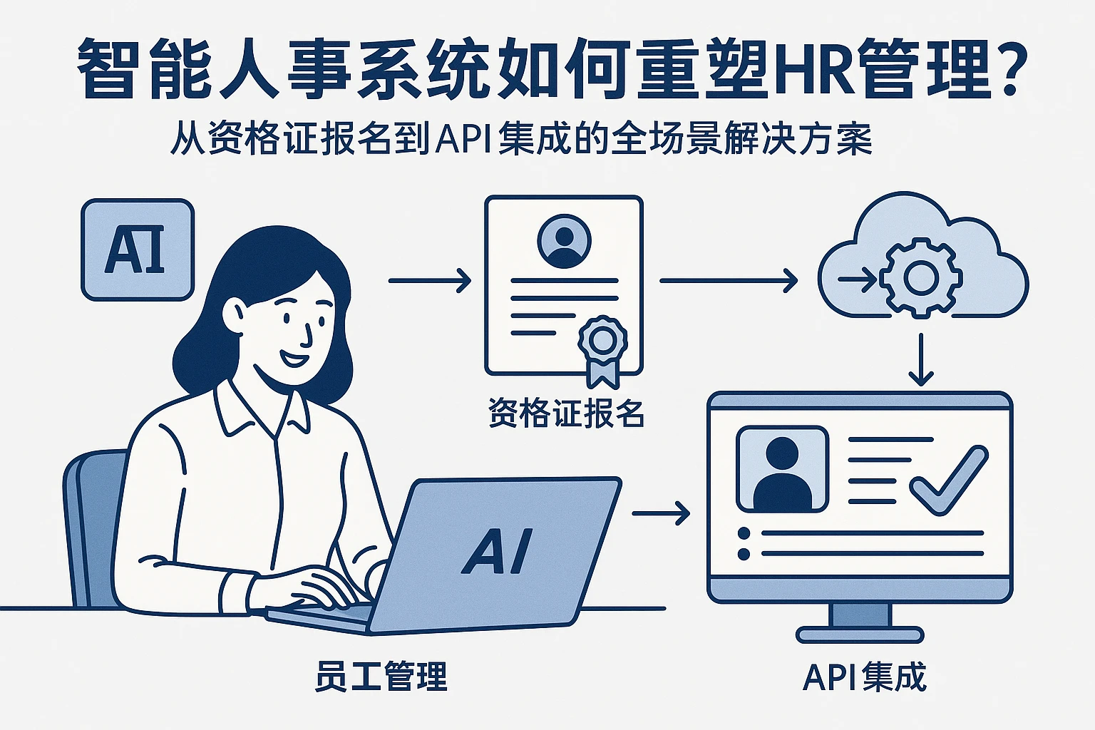 智能人事系统如何重塑HR管理？从资格证报名到API集成的全场景解决方案
