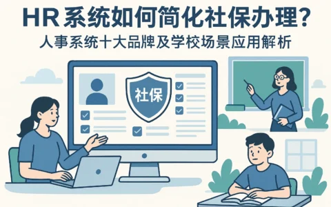 HR系统如何简化社保办理？人事系统十大品牌及学校场景应用解析