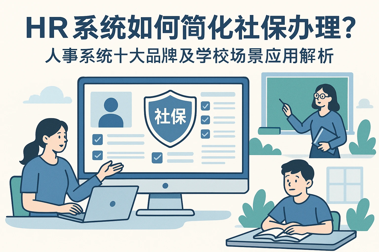 HR系统如何简化社保办理？人事系统十大品牌及学校场景应用解析