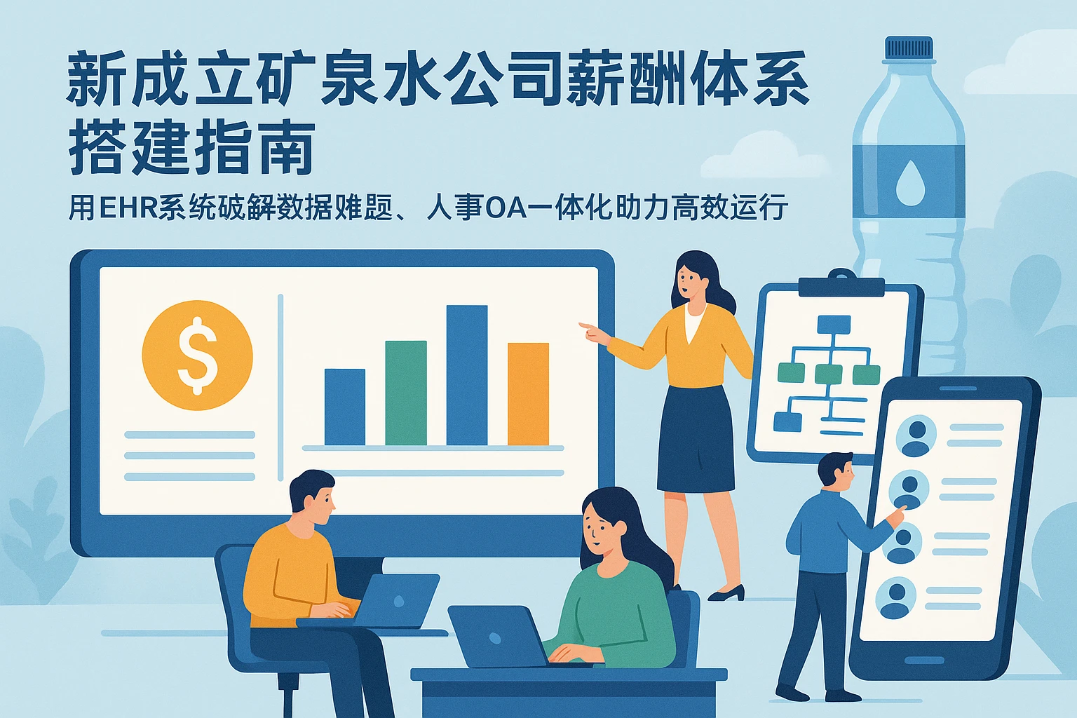 新成立矿泉水公司薪酬体系搭建指南：用EHR系统破解数据难题，人事OA一体化助力高效运行