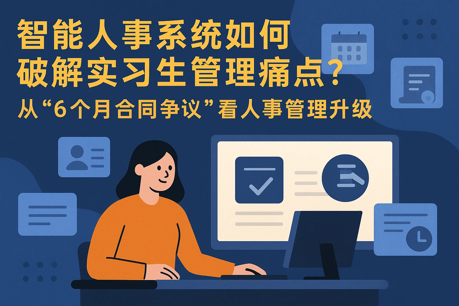 智能人事系统如何破解实习生管理痛点？从“6个月合同争议”看人事管理升级