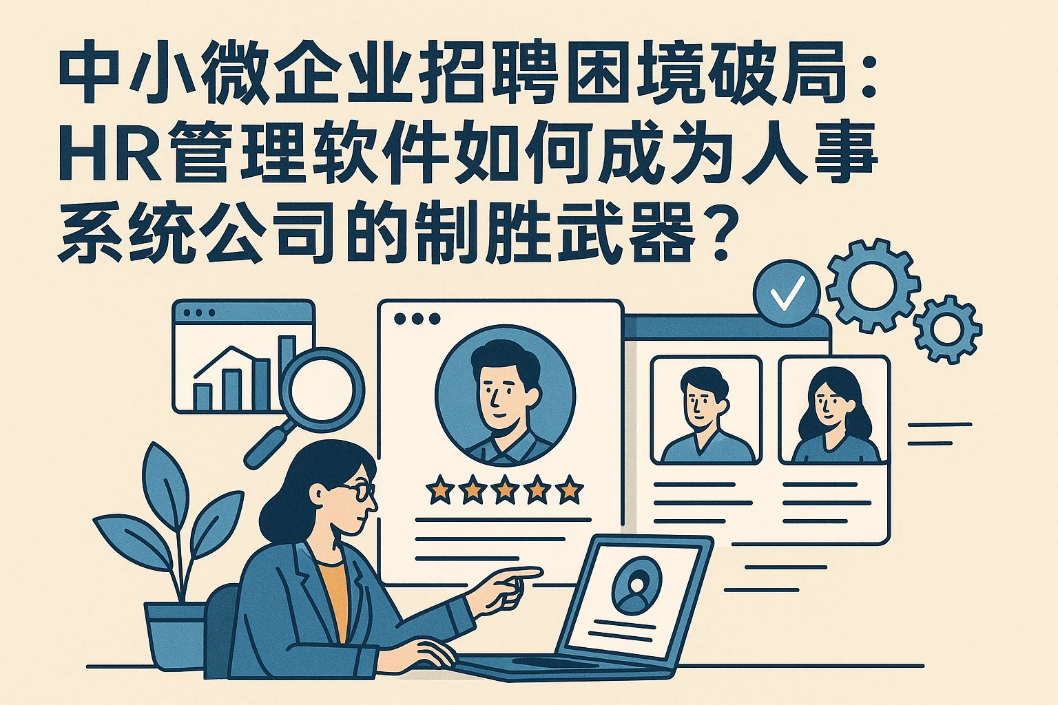 中小微企业招聘困境破局：HR管理软件如何成为人事系统公司的制胜武器？