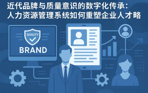 近代品牌与质量意识的数字化传承：人力资源管理系统如何重塑企业人才战略