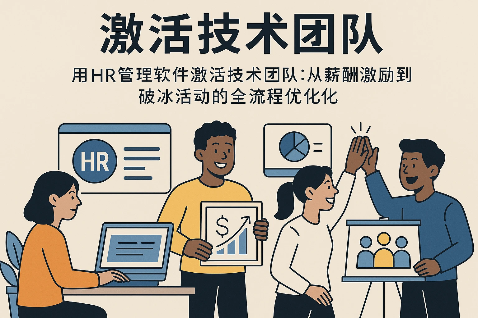 用HR管理软件激活技术团队：从薪酬激励到破冰活动的全流程优化