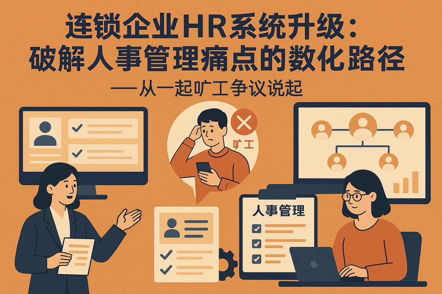 连锁企业HR系统升级：破解人事管理痛点的数字化路径——从一起旷工争议说起