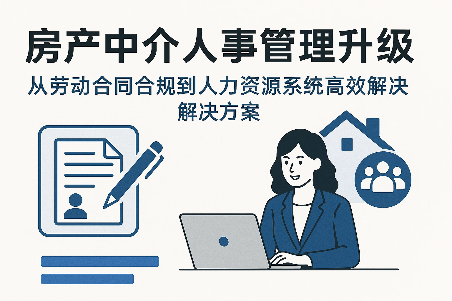 房产中介人事管理升级：从劳动合同合规到人力资源系统的高效解决方案
