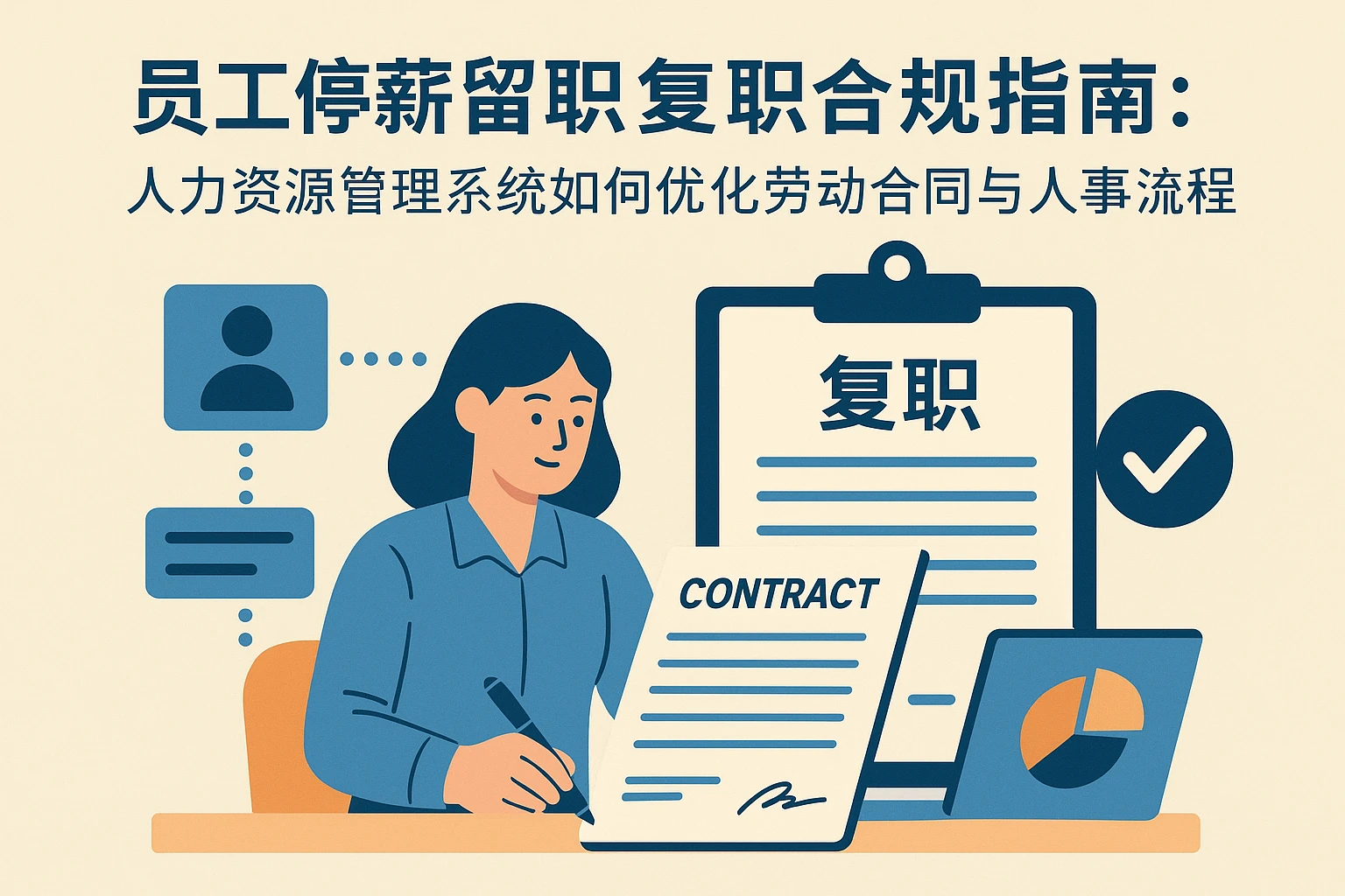 员工停薪留职复职合规指南：人力资源管理系统如何优化劳动合同与人事流程