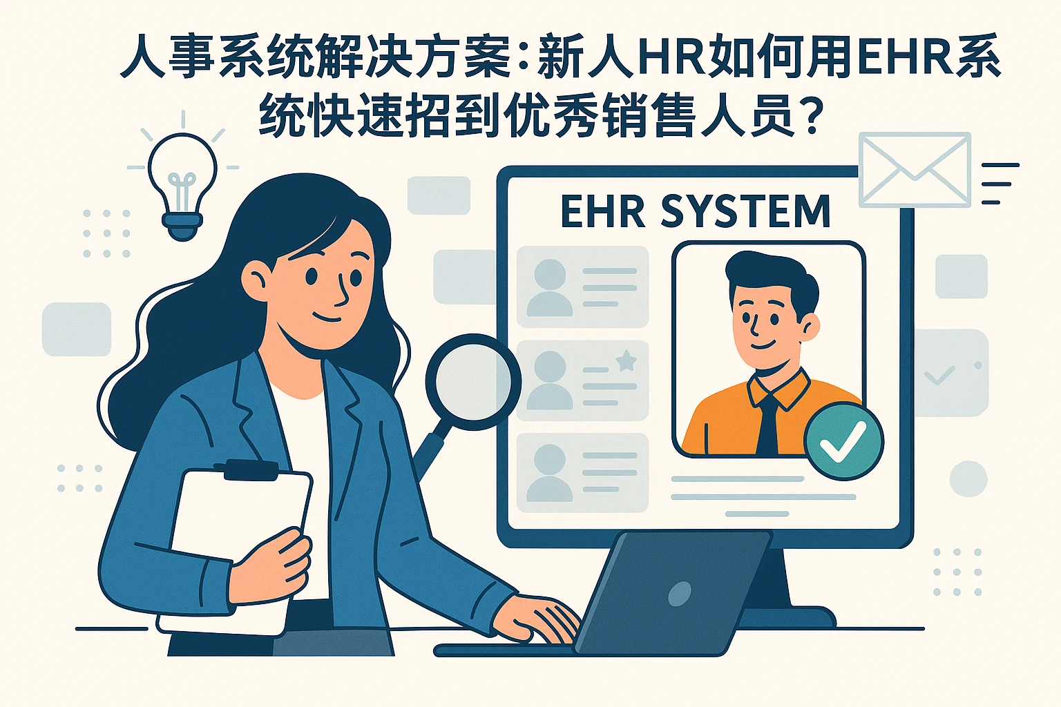 人事系统解决方案：新人HR如何用EHR系统快速招到优秀销售人员？