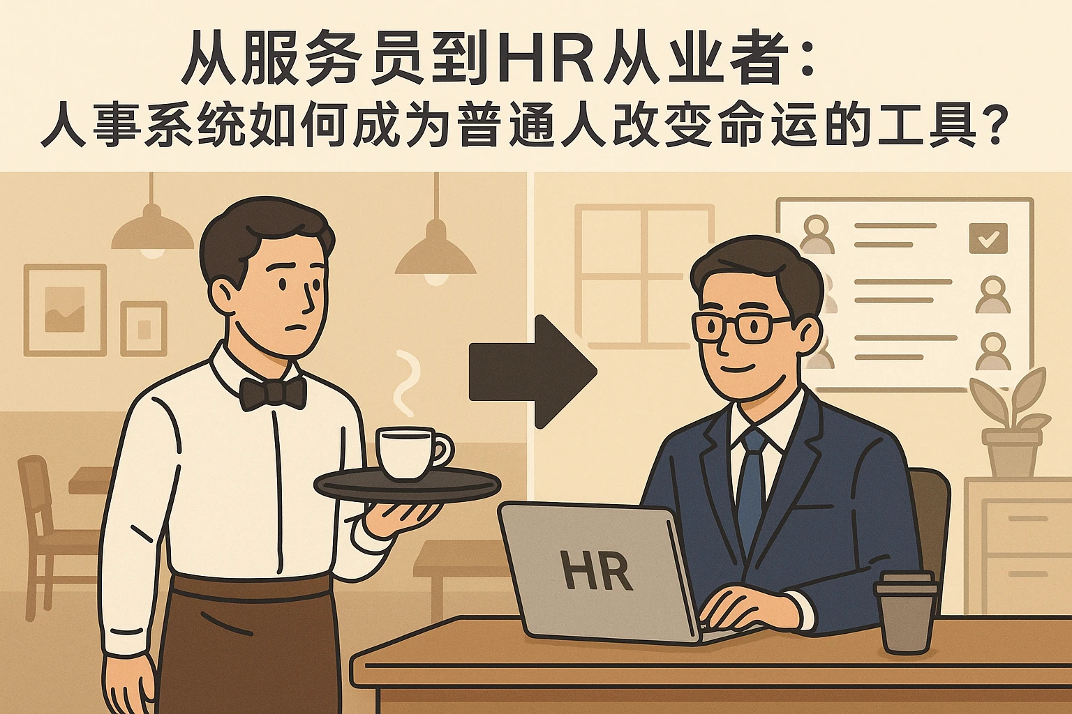 从服务员到HR从业者：人事系统如何成为普通人改变命运的工具？