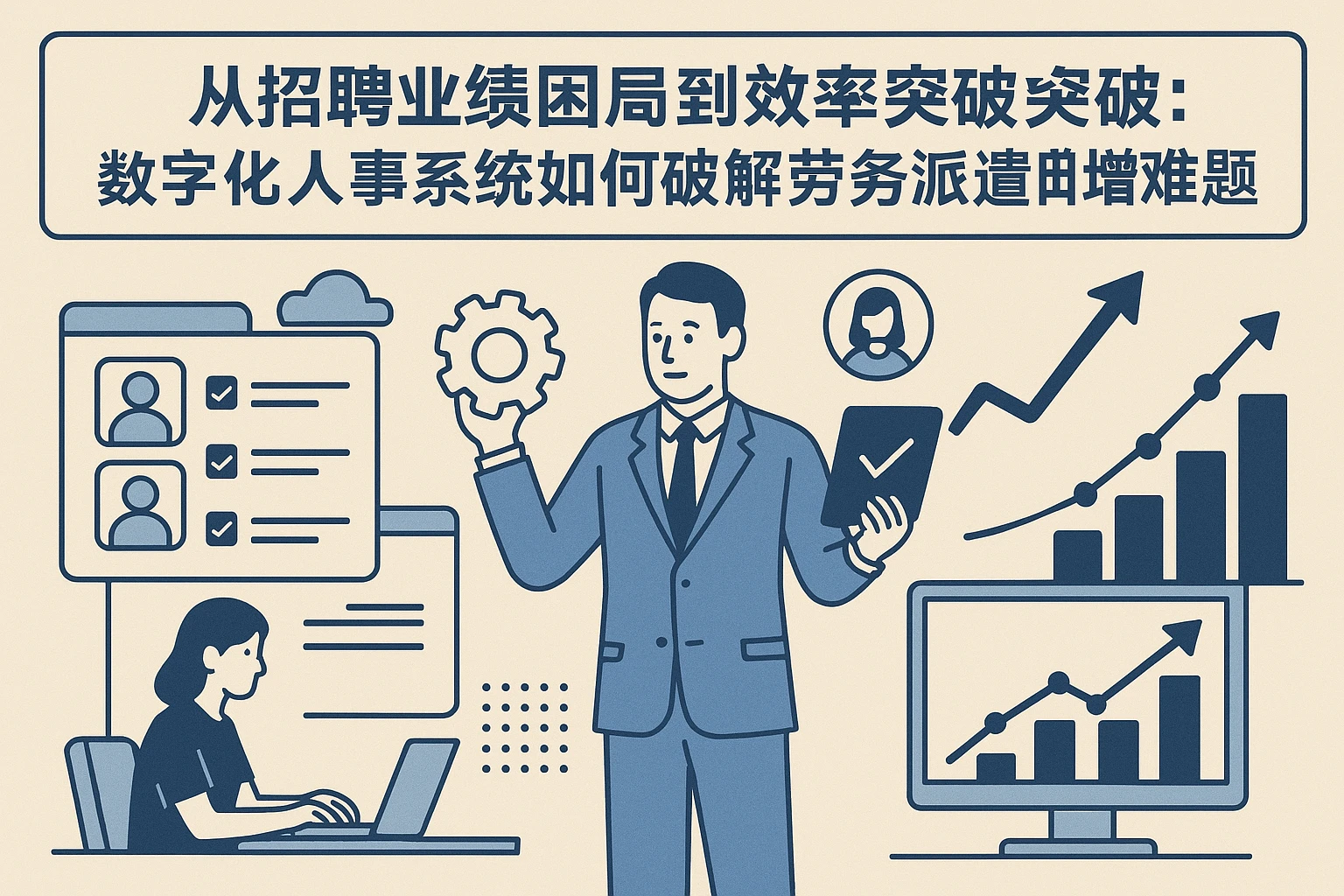 从招聘业绩困局到效率突破：数字化人事系统如何破解劳务派遣团队的增长难题