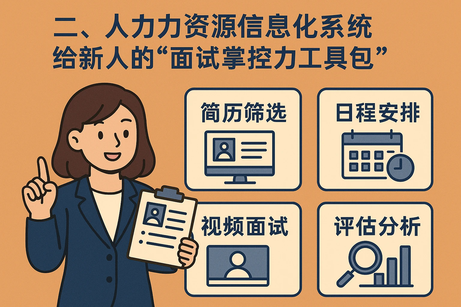 二、人力资源信息化系统：给新人的“面试掌控力工具包”