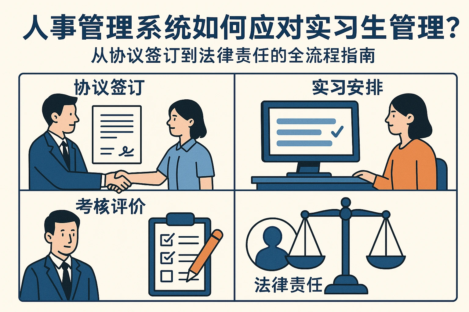 人事管理系统如何应对实习生管理？从协议签订到法律责任的全流程指南