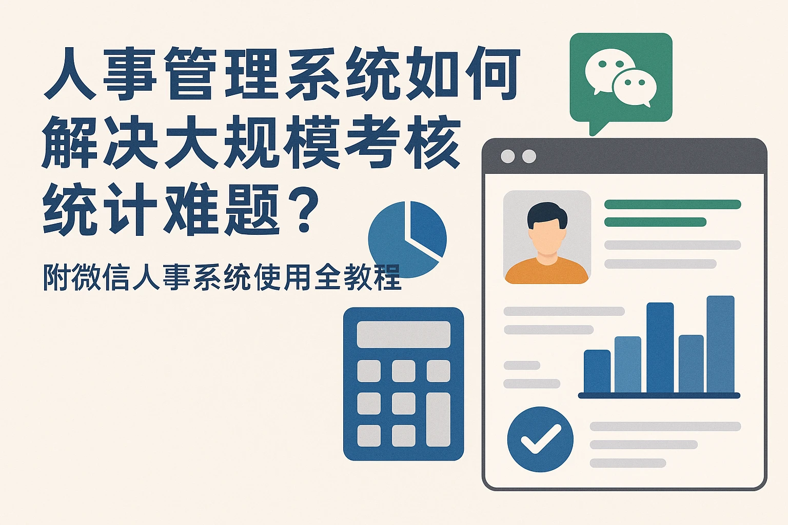 人事管理系统如何解决大规模考核统计难题？附微信人事系统使用全教程