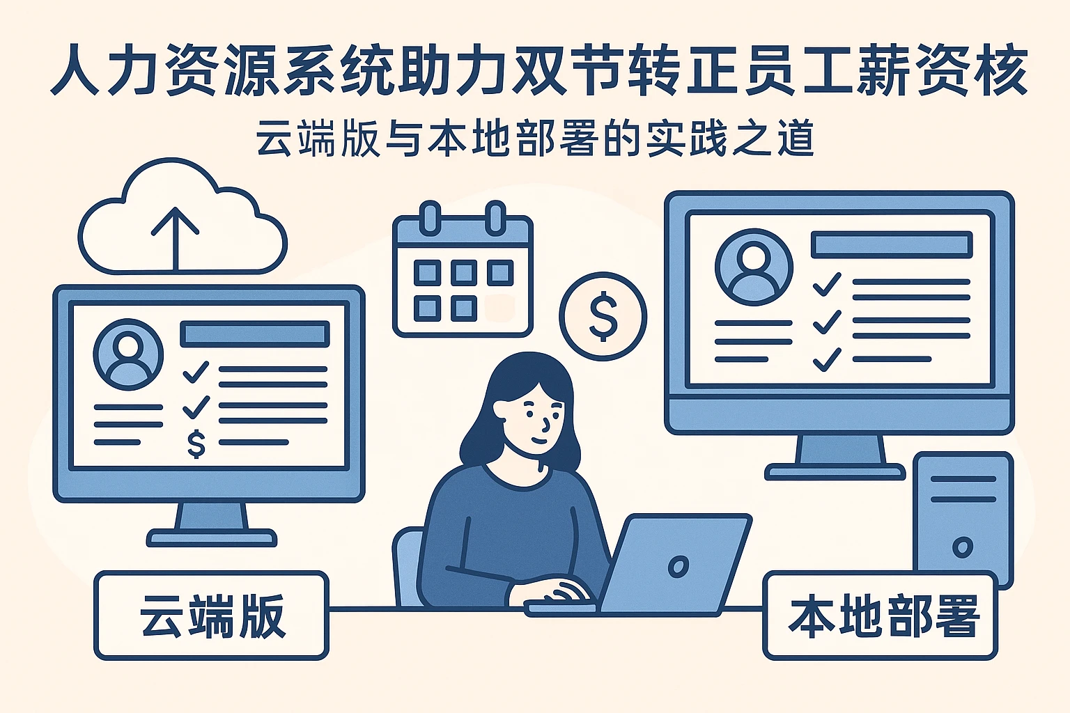 人力资源系统助力双节转正员工薪资核算——云端版与本地部署的实践之道