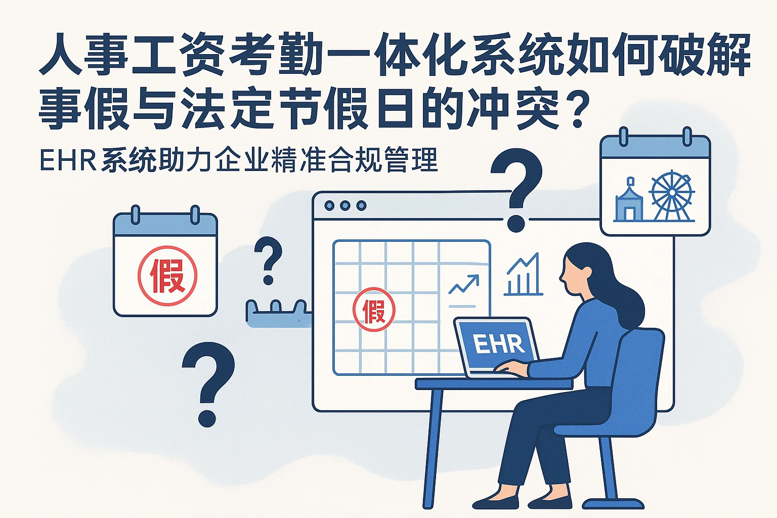 人事工资考勤一体化系统如何破解事假与法定节假日的冲突？——EHR系统助力企业精准合规管理