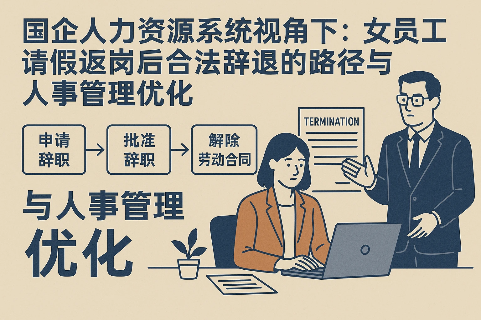 国企人力资源系统视角下：女员工请假返岗后合法辞退的路径与人事管理优化