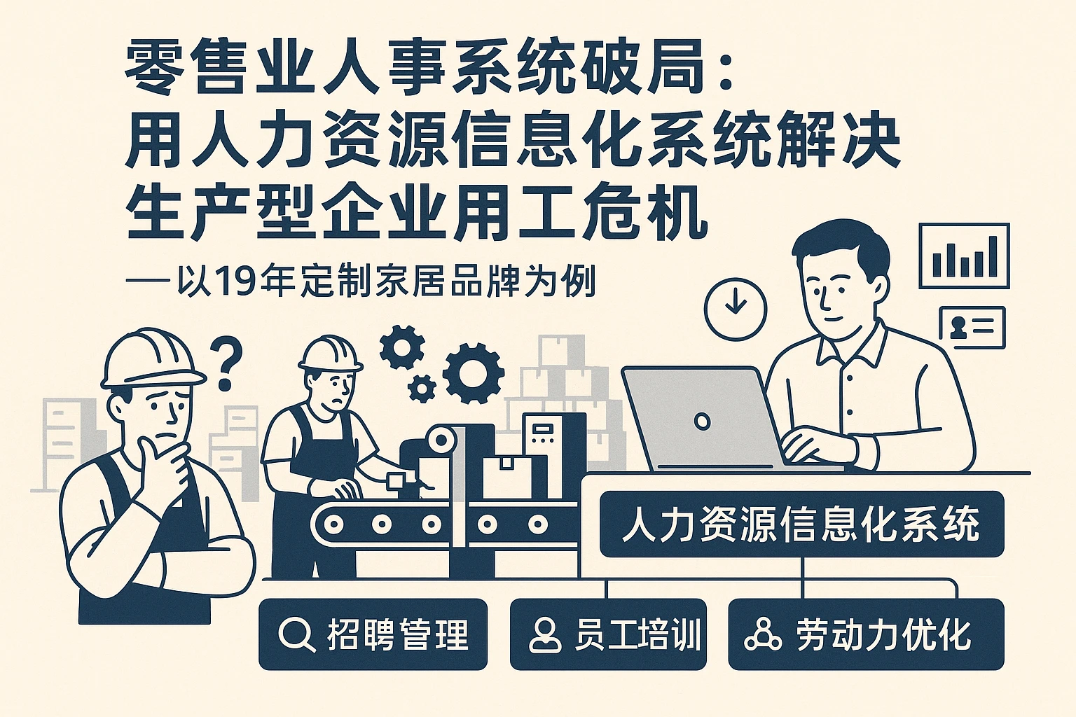 零售业人事系统破局：用人力资源信息化系统解决生产型企业用工危机——以19年定制家居品牌为例