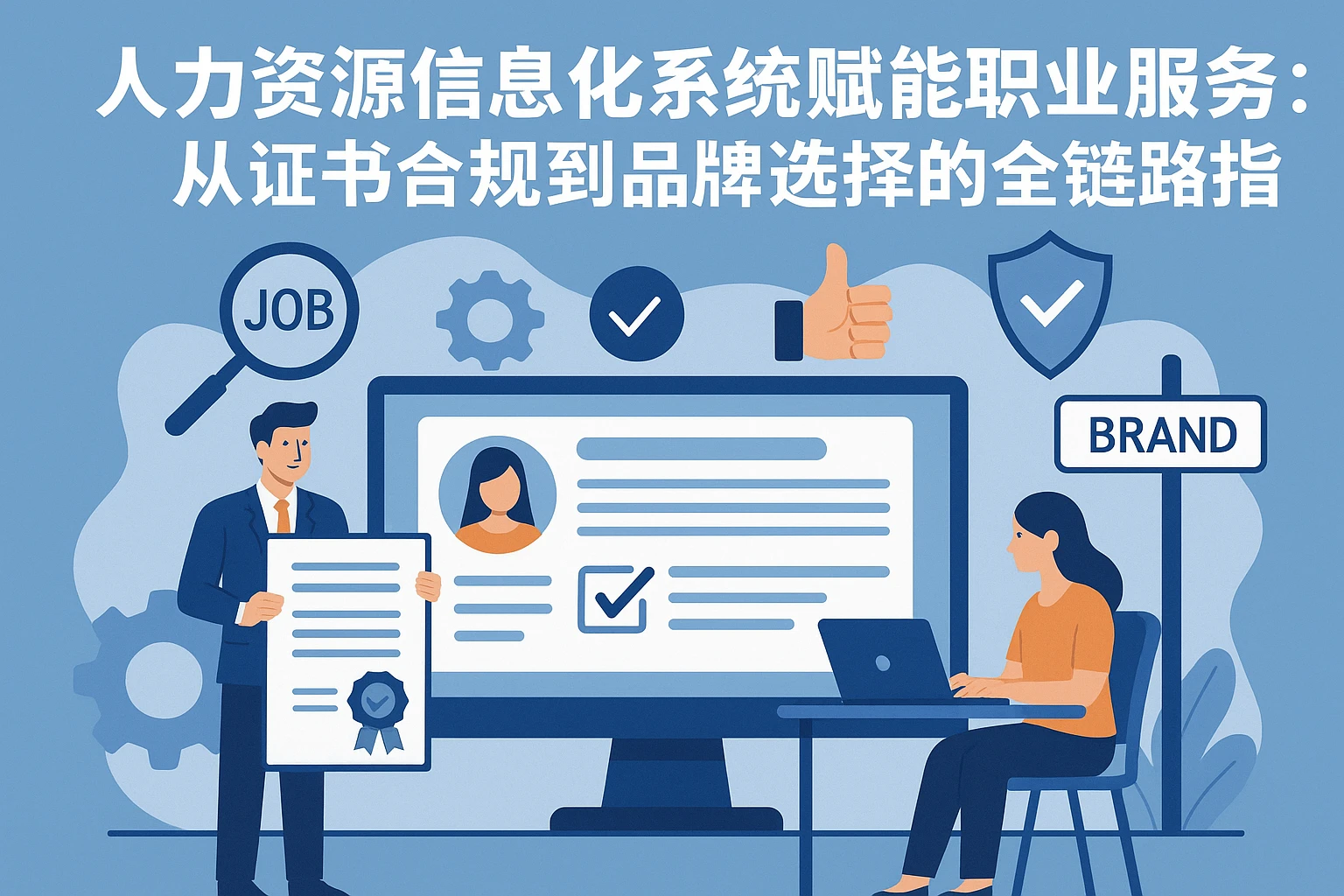 人力资源信息化系统赋能职业服务：从证书合规到品牌选择的全链路指南