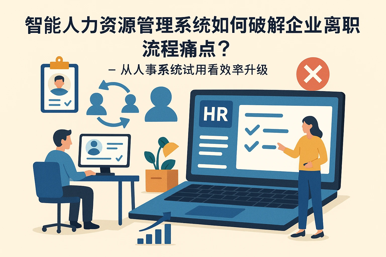 智能人力资源管理系统如何破解企业离职流程痛点？——从人事系统试用看效率升级