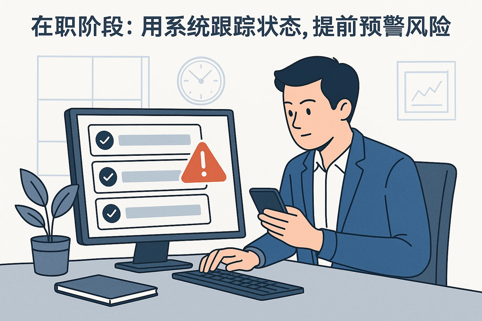 2. 在职阶段：用系统跟踪状态，提前预警风险