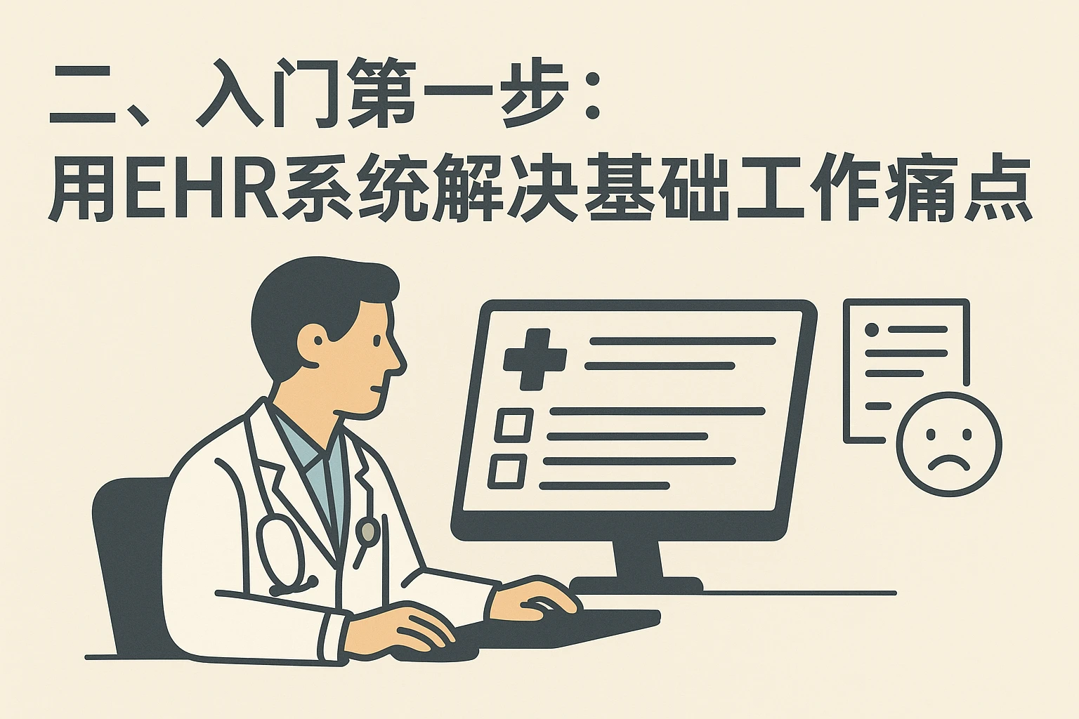 二、入门第一步：用EHR系统解决基础工作痛点
