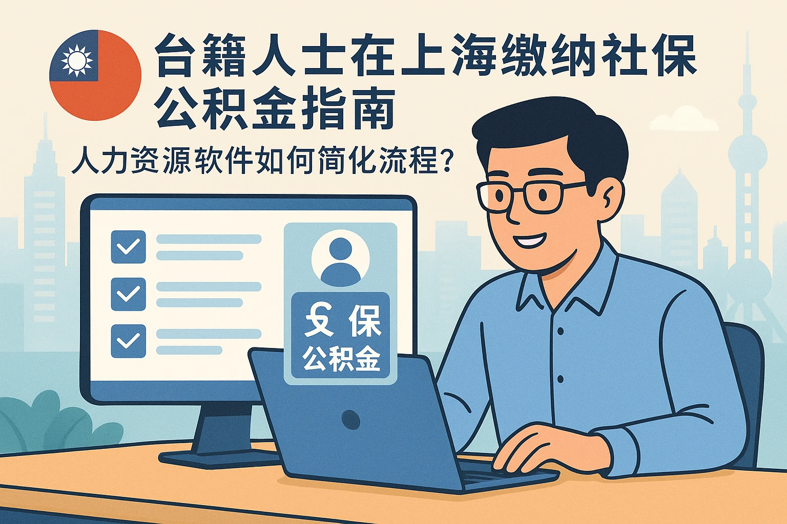 台籍人士在上海缴纳社保公积金指南：人力资源软件如何简化流程？