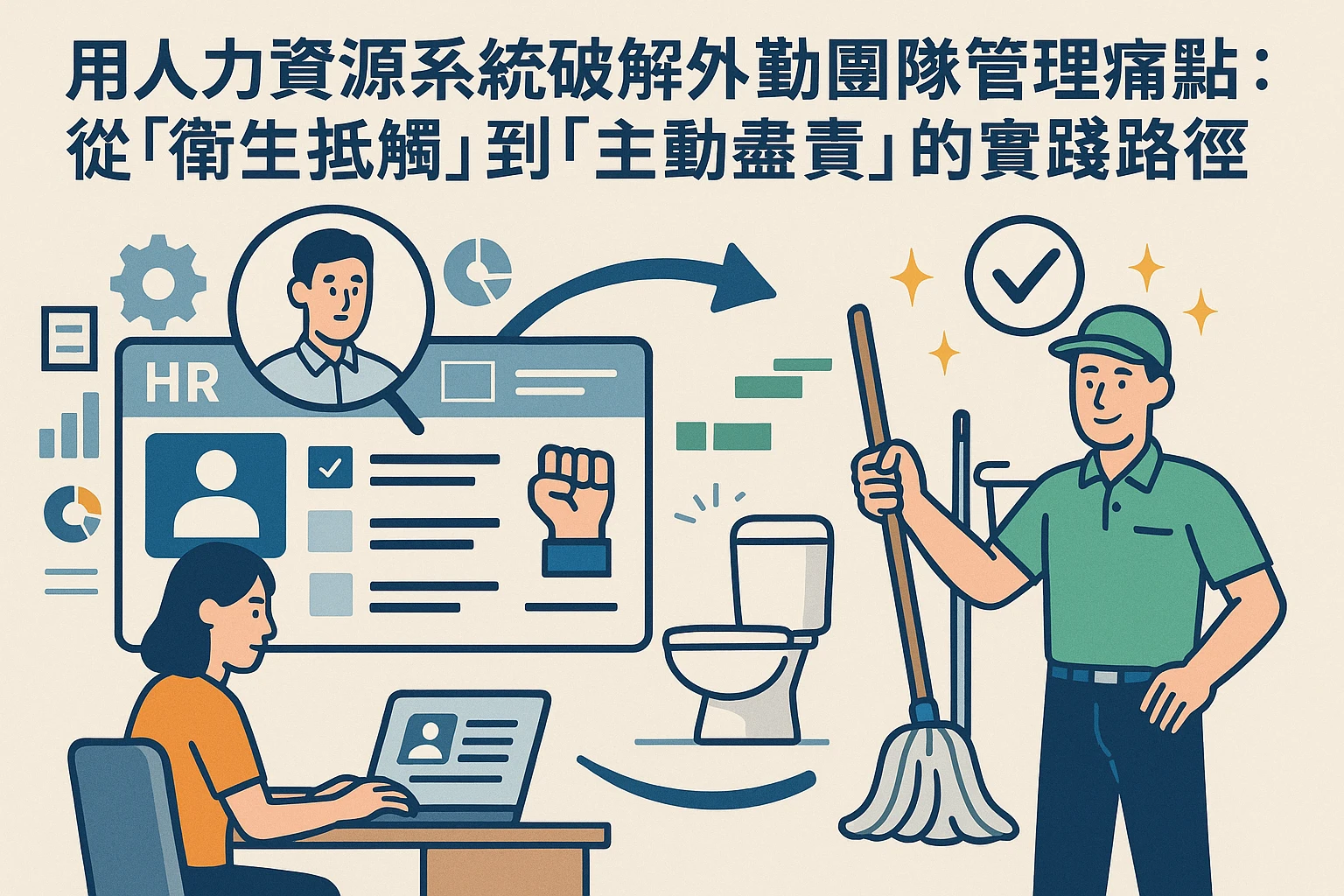 用人力资源系统破解外勤团队管理痛点：从“卫生抵触”到“主动尽责”的实践路径