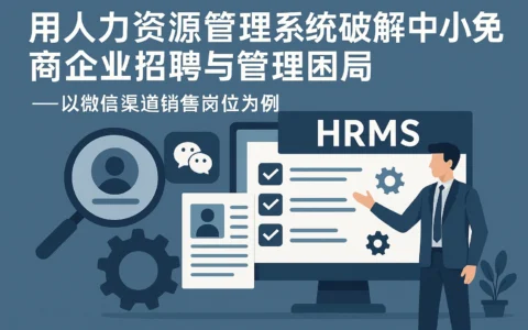 用人力资源管理系统破解中小电商企业招聘与管理困局——以微信渠道销售岗位为例