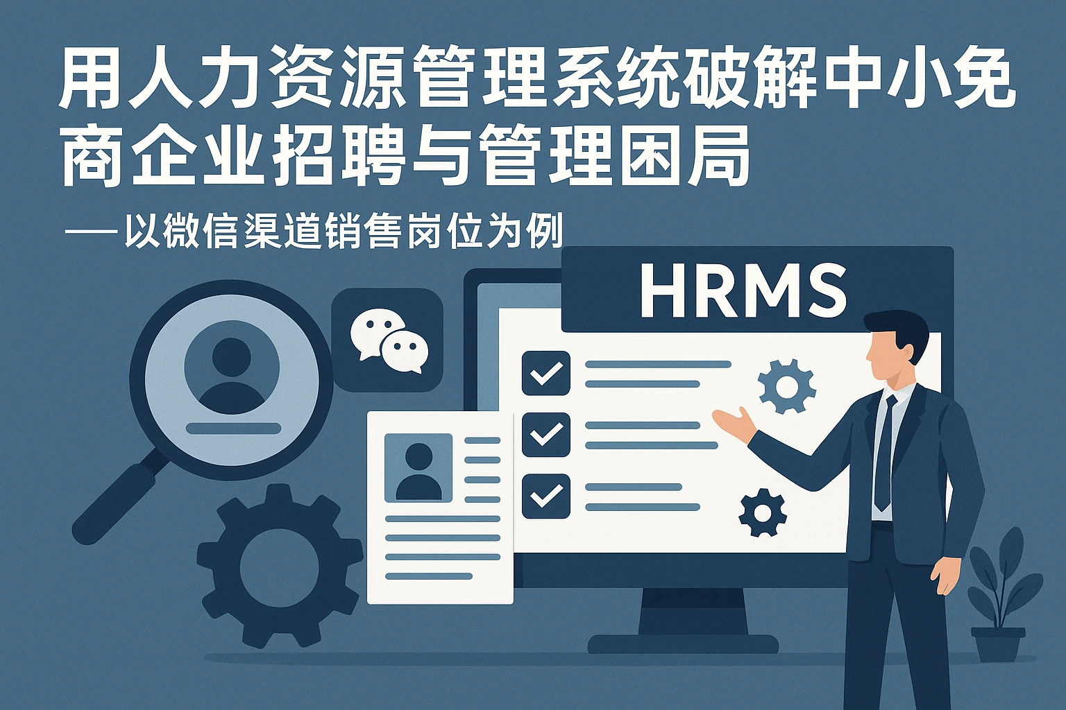 用人力资源管理系统破解中小电商企业招聘与管理困局——以微信渠道销售岗位为例