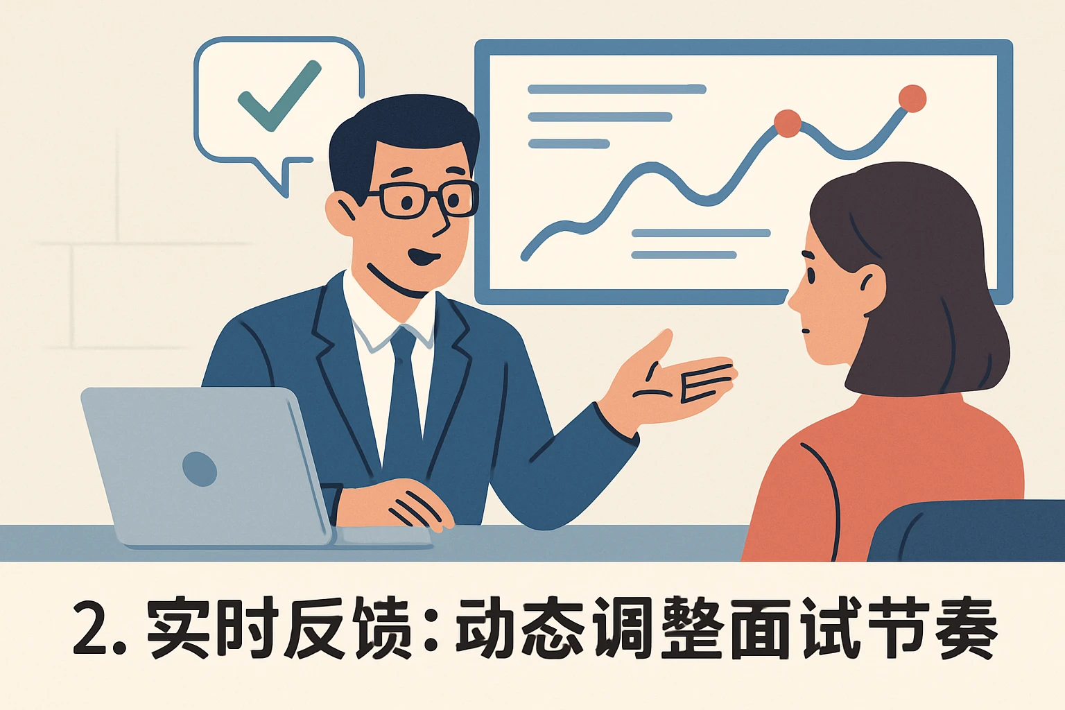 2. 实时反馈：动态调整面试节奏