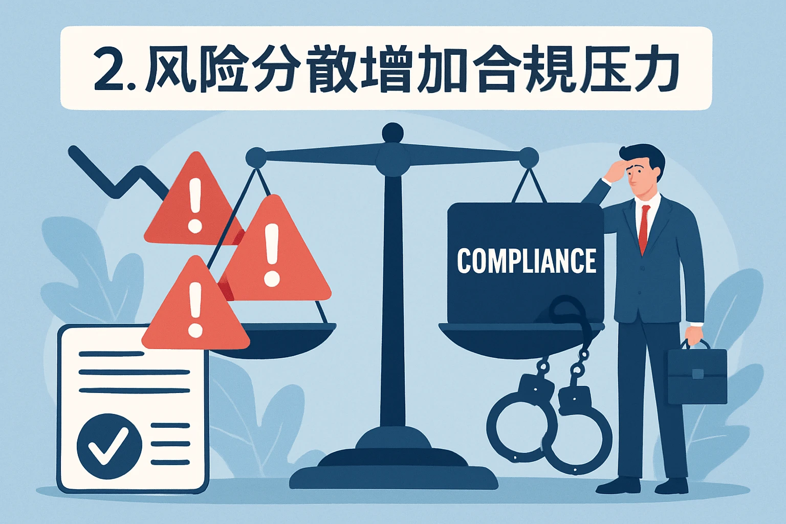 2. 风险分散增加合规压力