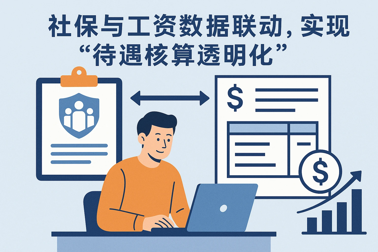 2. 社保与工资数据联动，实现“待遇核算透明化”