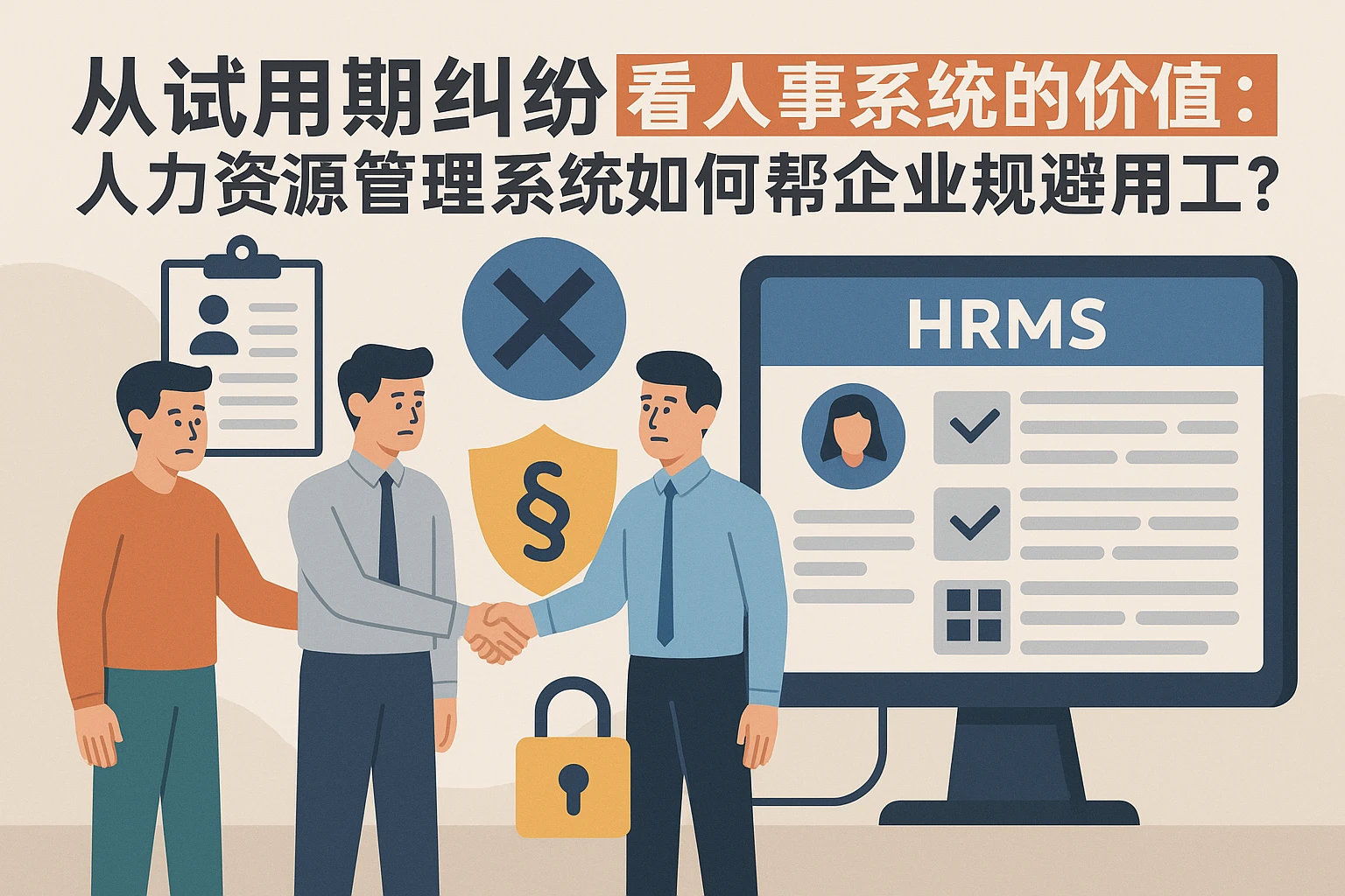 从试用期纠纷看人事系统的价值：人力资源管理系统如何帮企业规避用工风险？