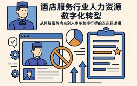 酒店服务行业人力资源数字化转型：从网络招聘痛点到人事系统排行榜的选择逻辑