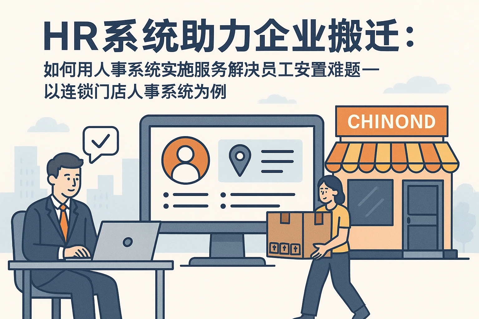 HR系统助力企业搬迁：如何用人事系统实施服务解决员工安置难题——以连锁门店人事系统为例