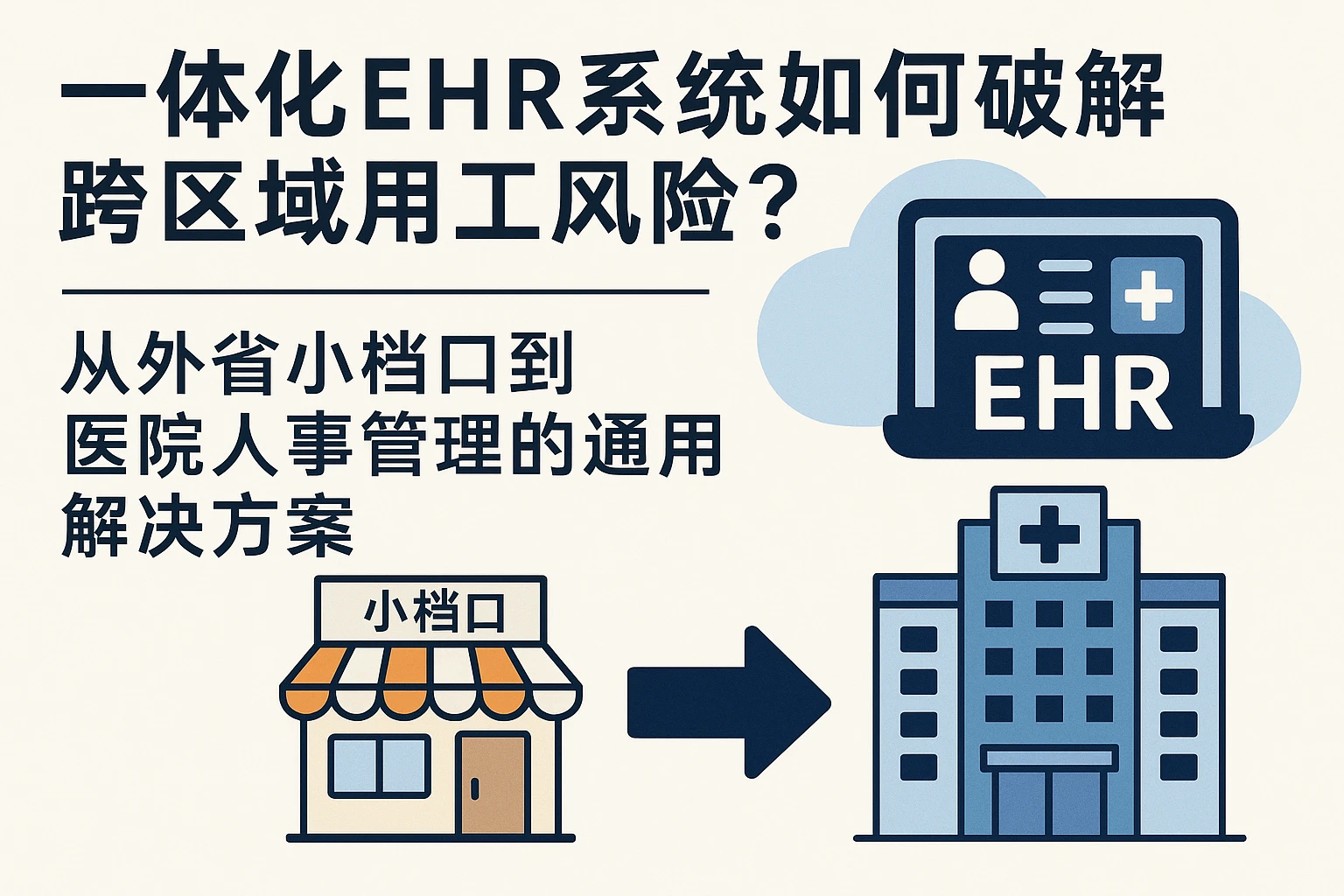一体化EHR系统如何破解跨区域用工风险？——从外省小档口到医院人事管理的通用解决方案