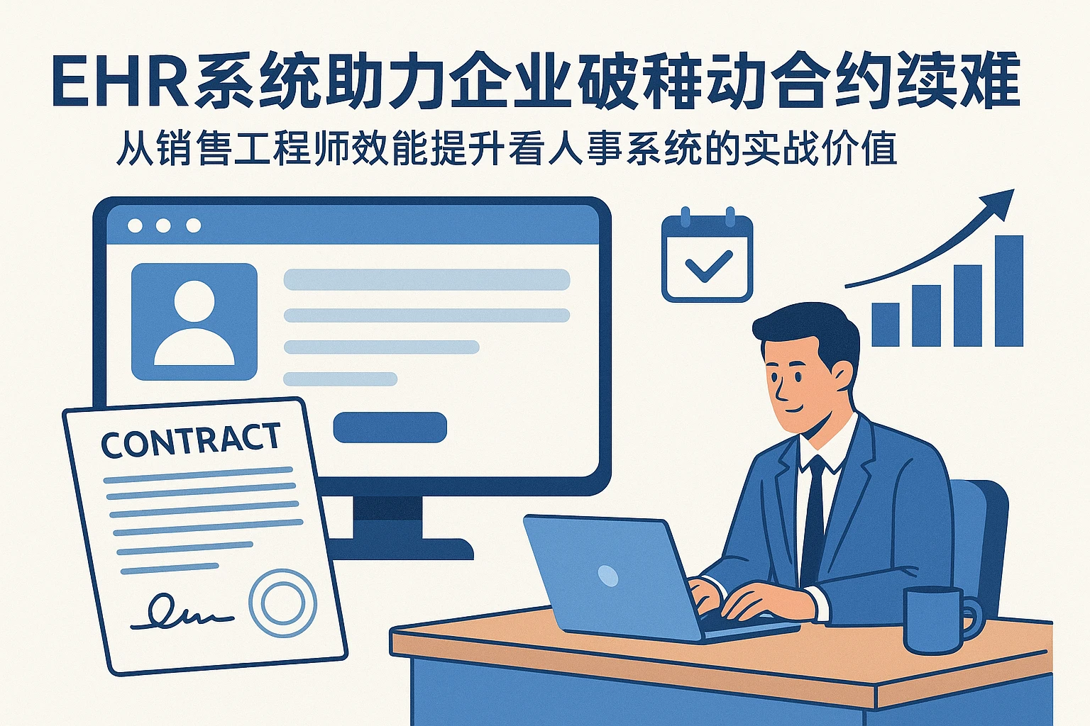 EHR系统助力企业破解劳动合同续签难题：从销售工程师效能提升看人事系统的实战价值