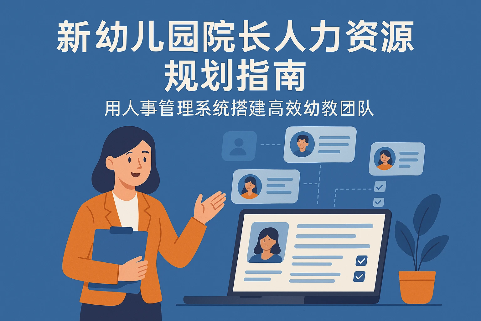 新幼儿园院长人力资源规划指南：用人事管理系统搭建高效幼教团队
